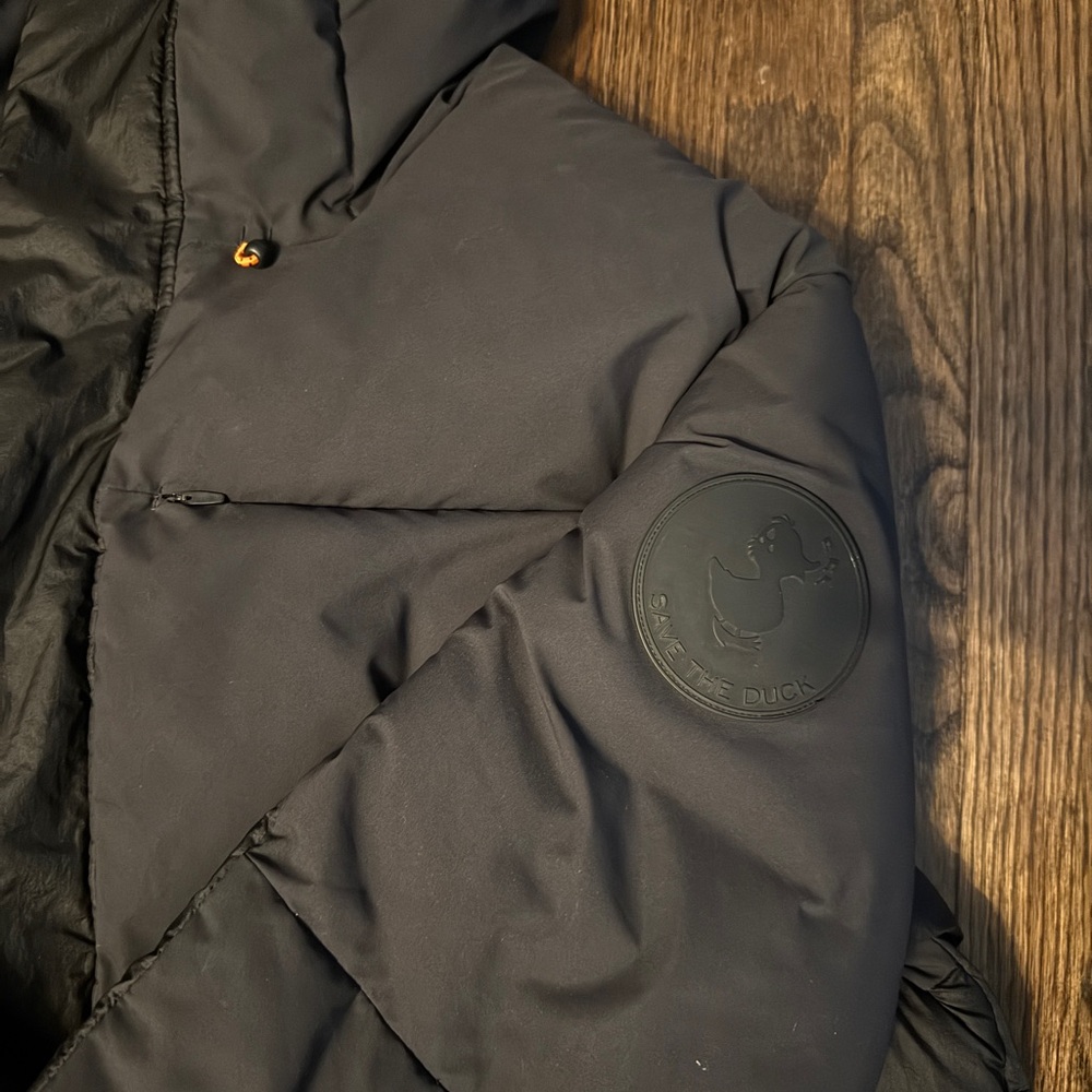 SAVE THE DUCK Charcoal Puffer Jacket